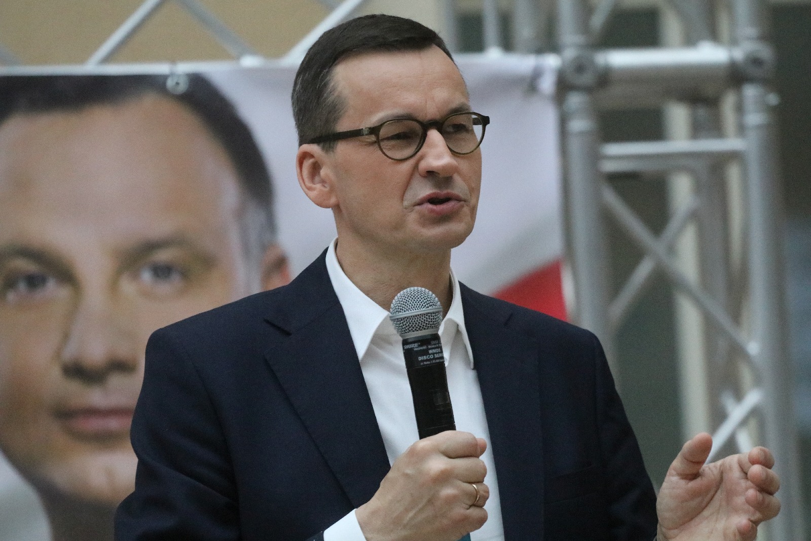 Premier Mateusz Morawiecki z krótką wizytą w Legnicy