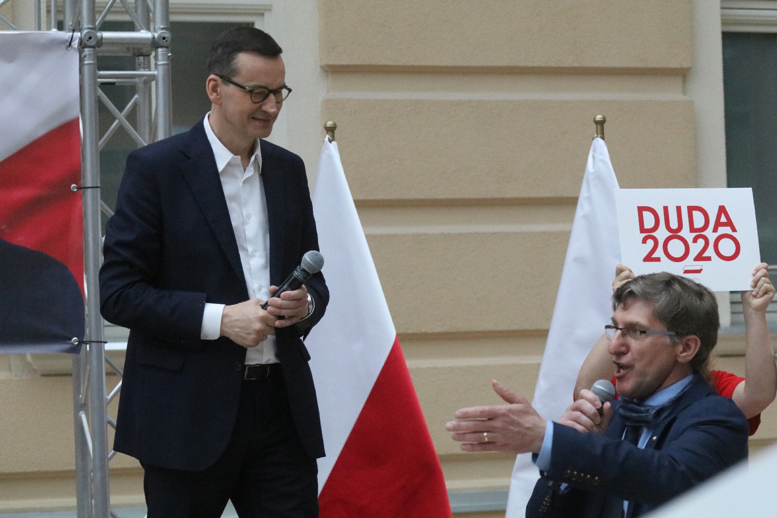 Premier Mateusz Morawiecki z krótką wizytą w Legnicy