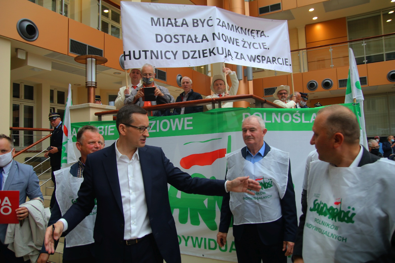 Premier Mateusz Morawiecki z krótką wizytą w Legnicy