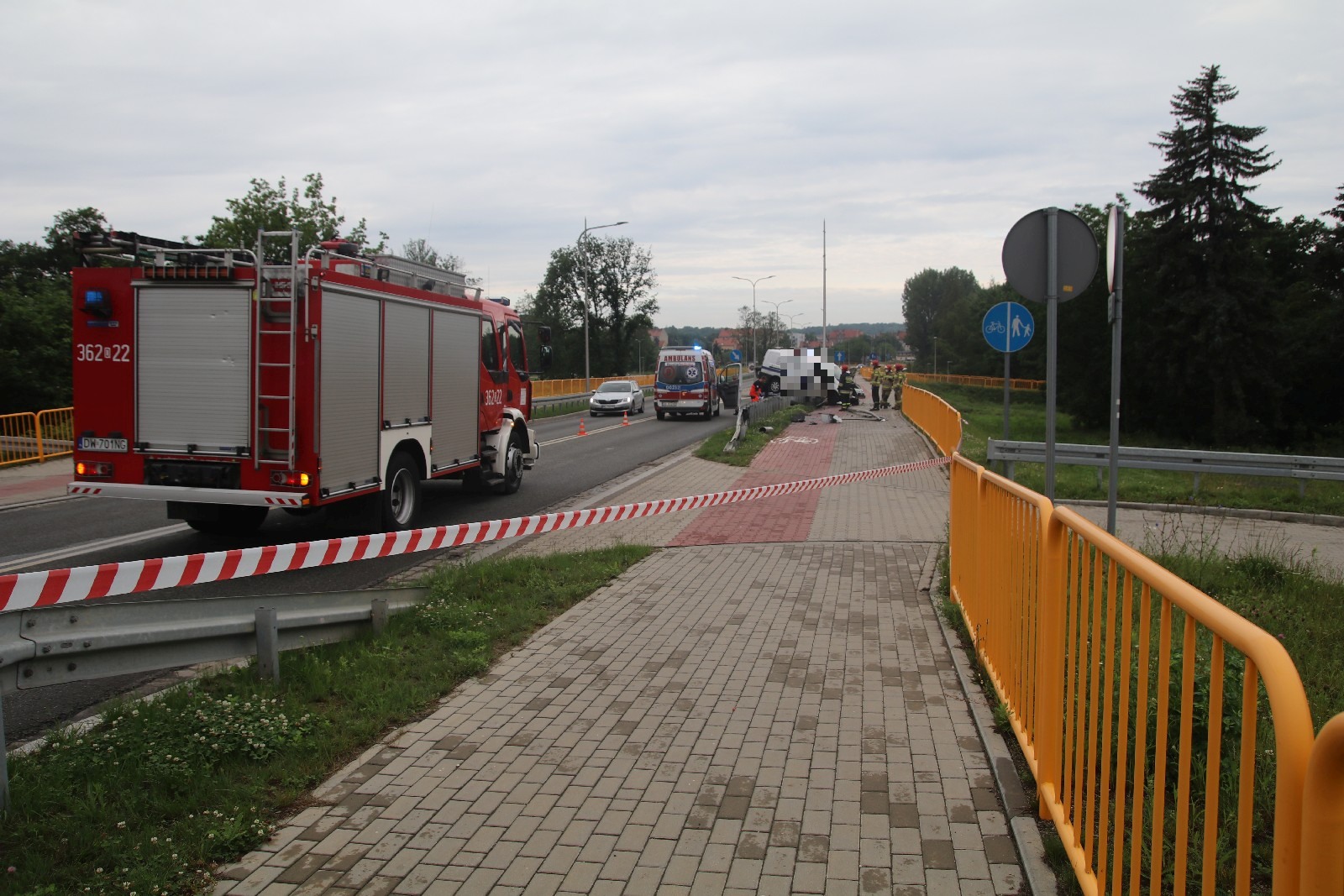 Wypadek na alei 100-lecia Odzyskania Niepodległości