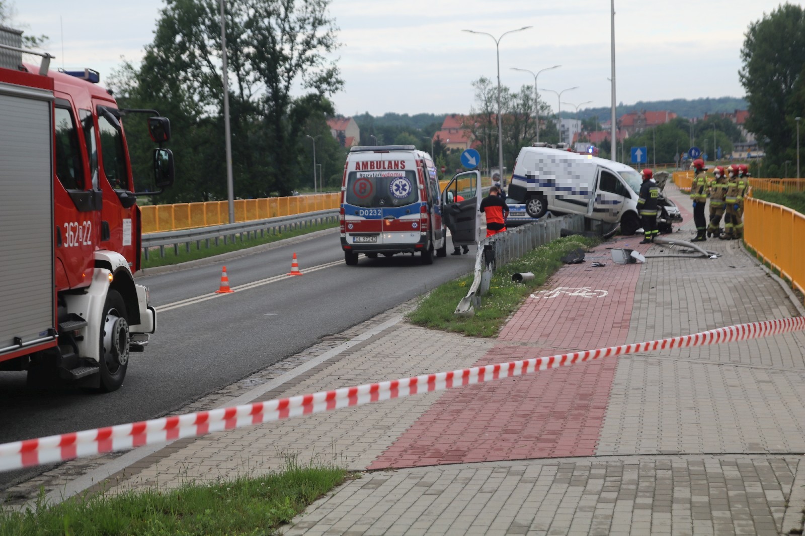 Wypadek na alei 100-lecia Odzyskania Niepodległości