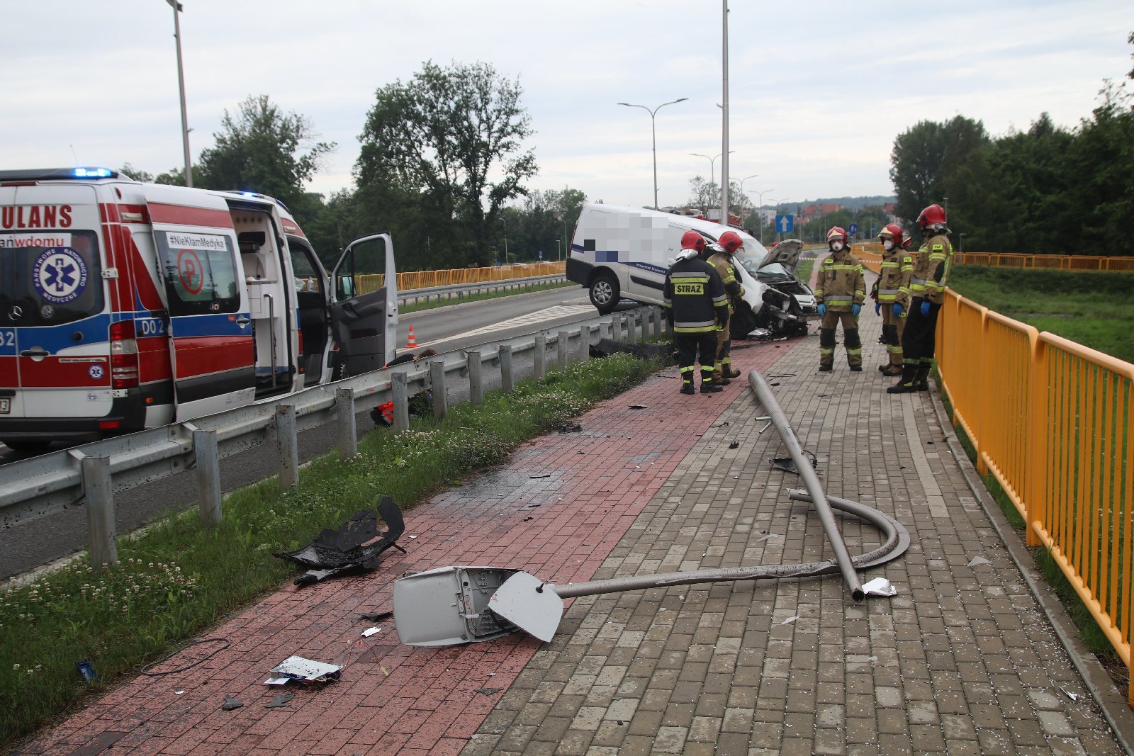 Wypadek na alei 100-lecia Odzyskania Niepodległości