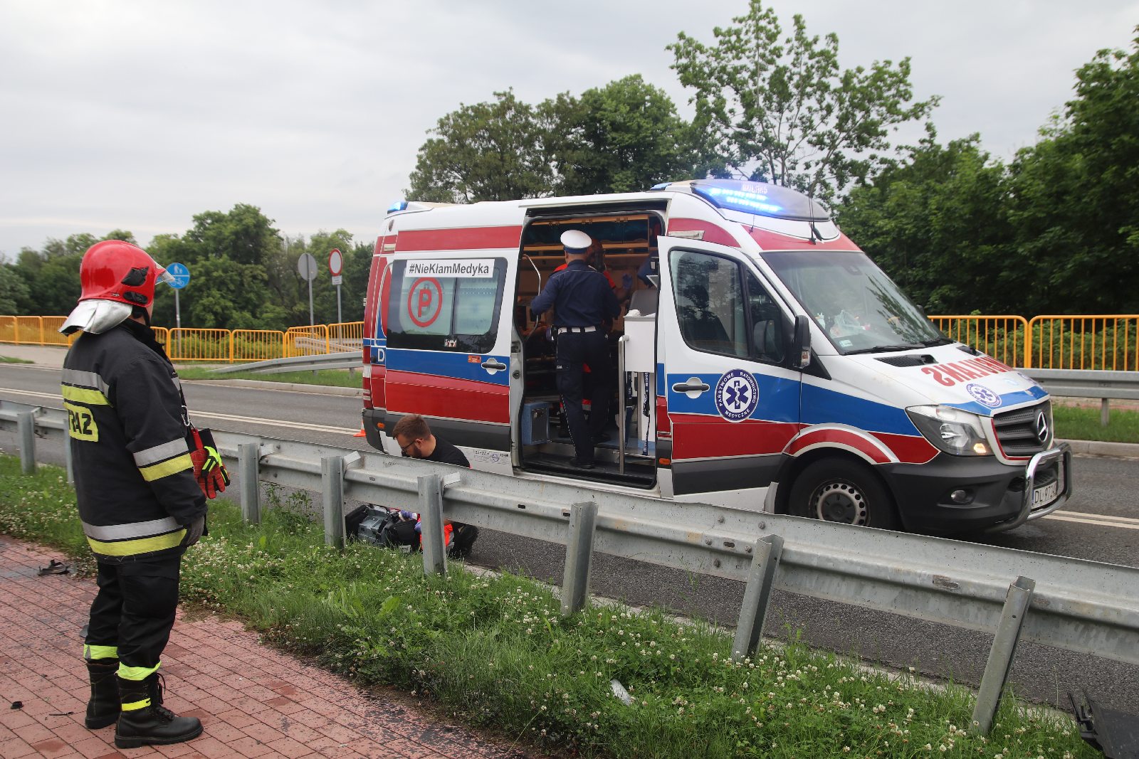 Wypadek na alei 100-lecia Odzyskania Niepodległości