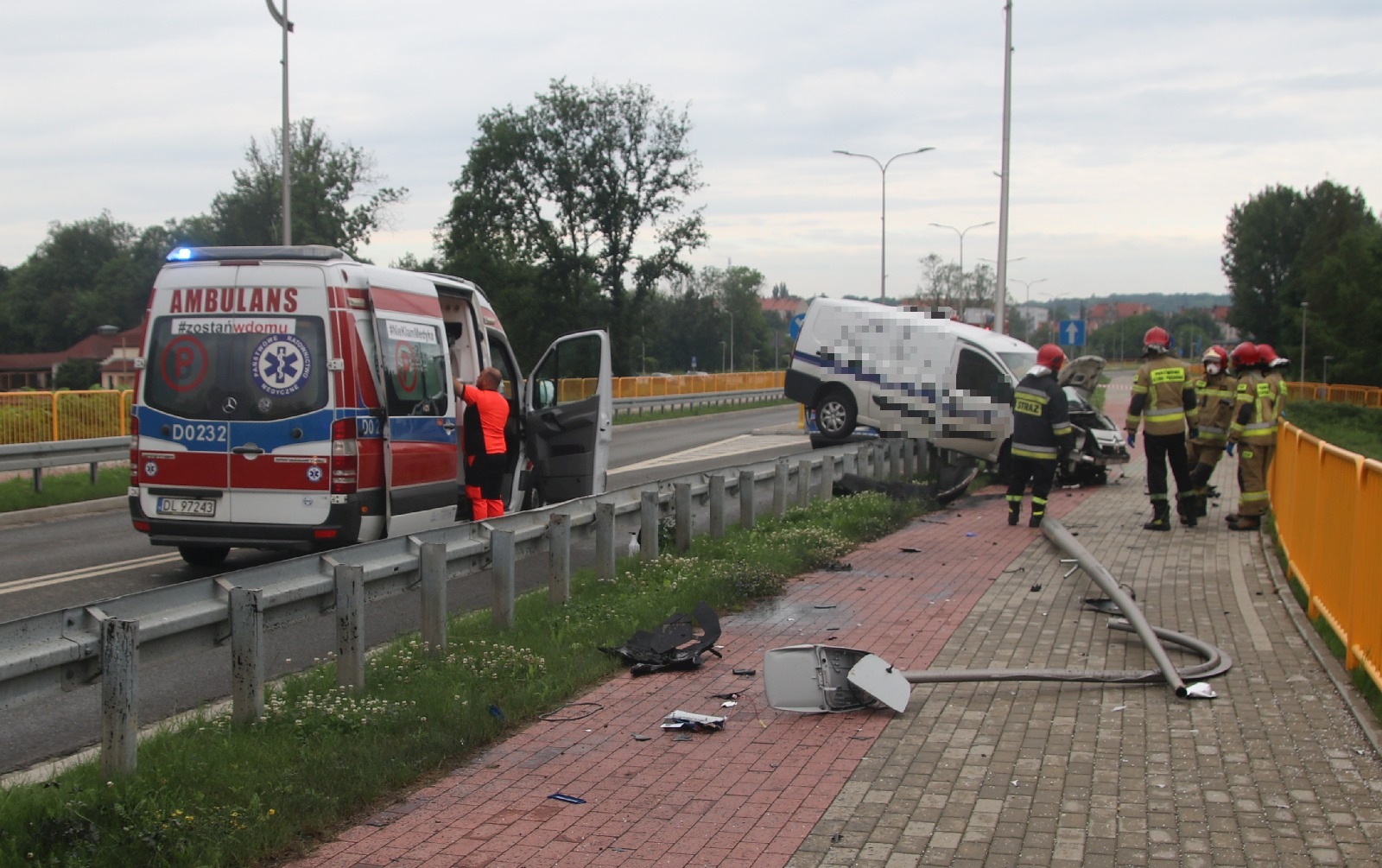 Wypadek na alei 100-lecia Odzyskania Niepodległości