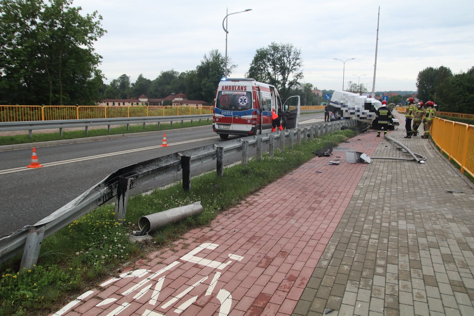 Wypadek na alei 100-lecia Odzyskania Niepodległości