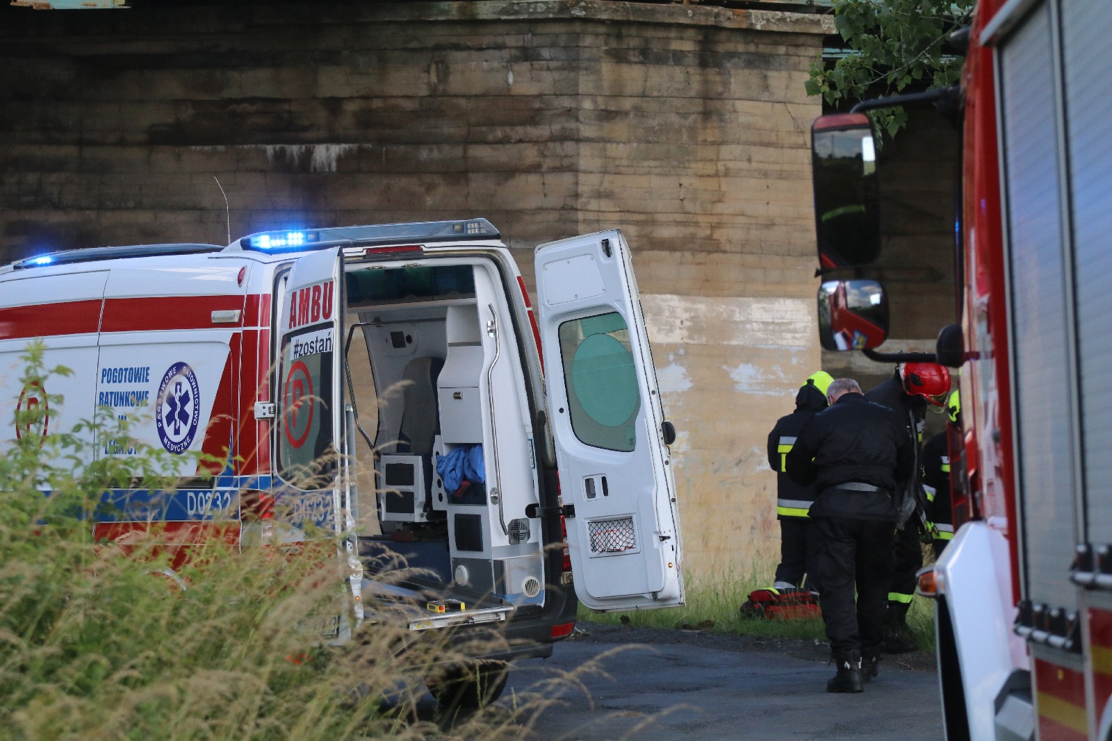 Wypadek na trasie Ulesie - Jezierzany