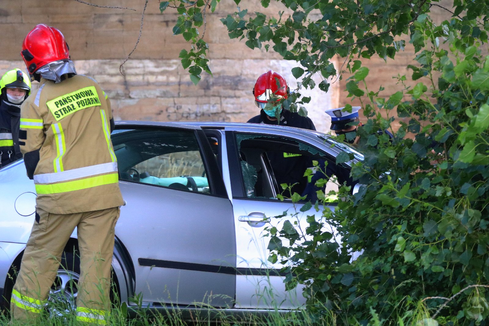 Wypadek na trasie Ulesie - Jezierzany
