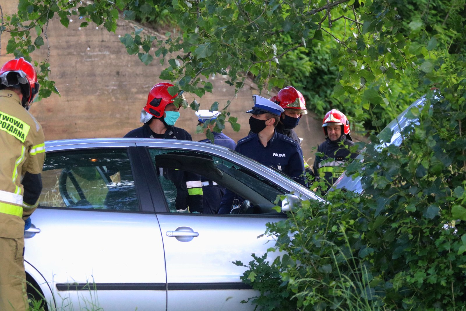 Wypadek na trasie Ulesie - Jezierzany