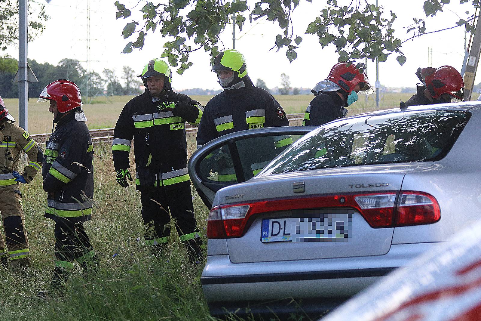 Wypadek na trasie Ulesie - Jezierzany
