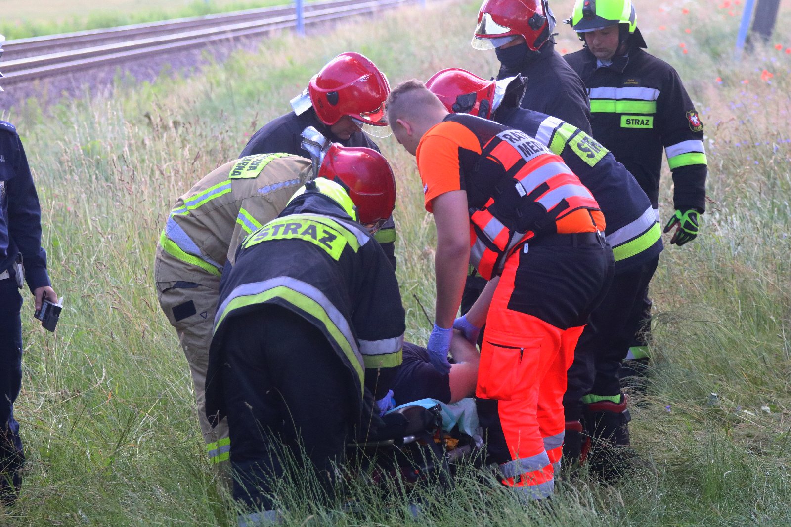 Wypadek na trasie Ulesie - Jezierzany