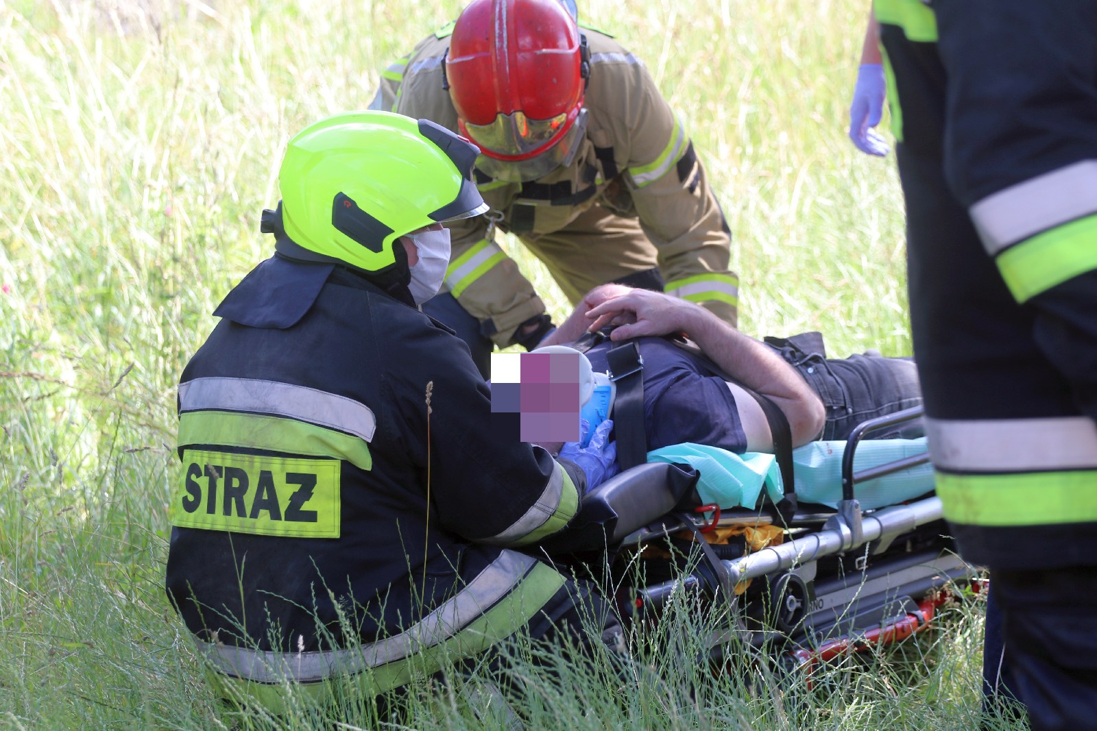 Wypadek na trasie Ulesie - Jezierzany