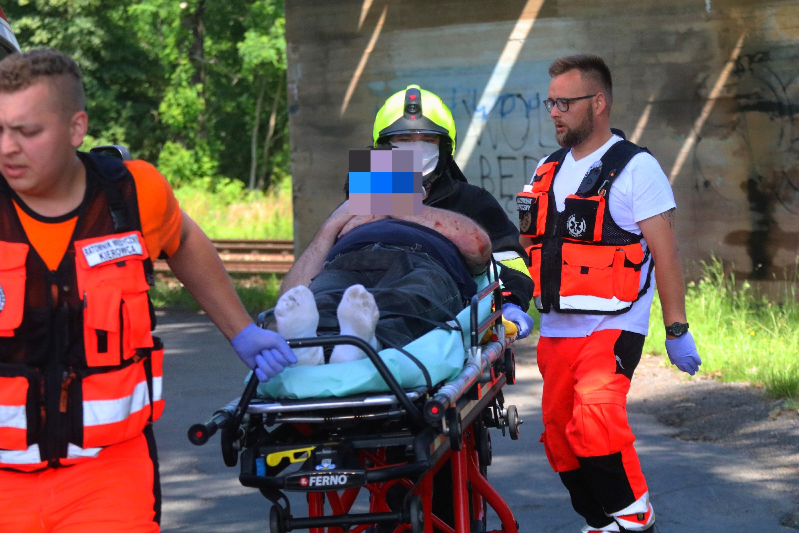 Wypadek na trasie Ulesie - Jezierzany
