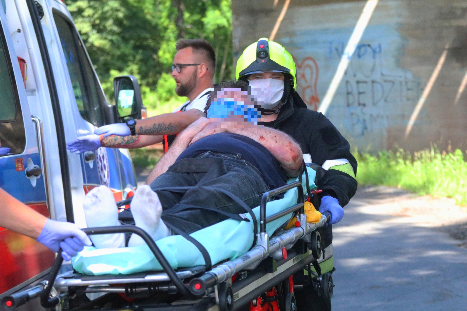Wypadek na trasie Ulesie - Jezierzany