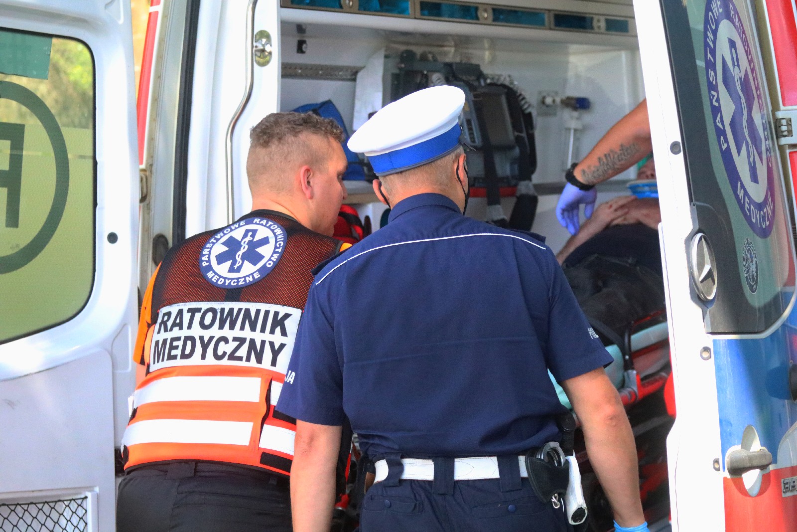 Wypadek na trasie Ulesie - Jezierzany
