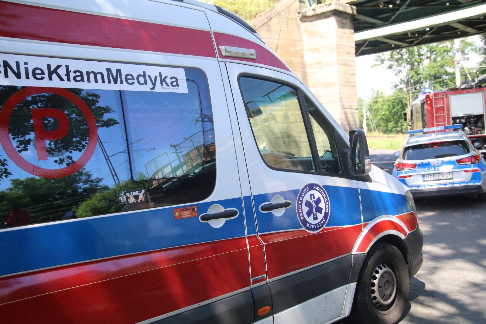 Wypadek na trasie Ulesie - Jezierzany
