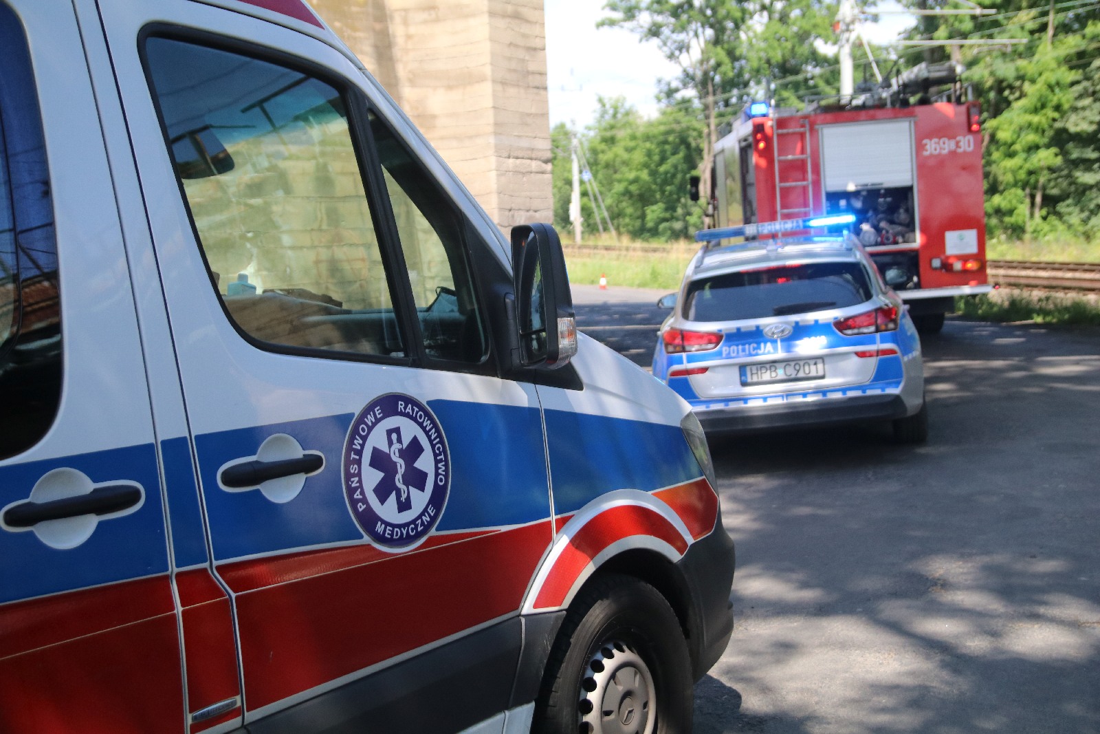 Wypadek na trasie Ulesie - Jezierzany