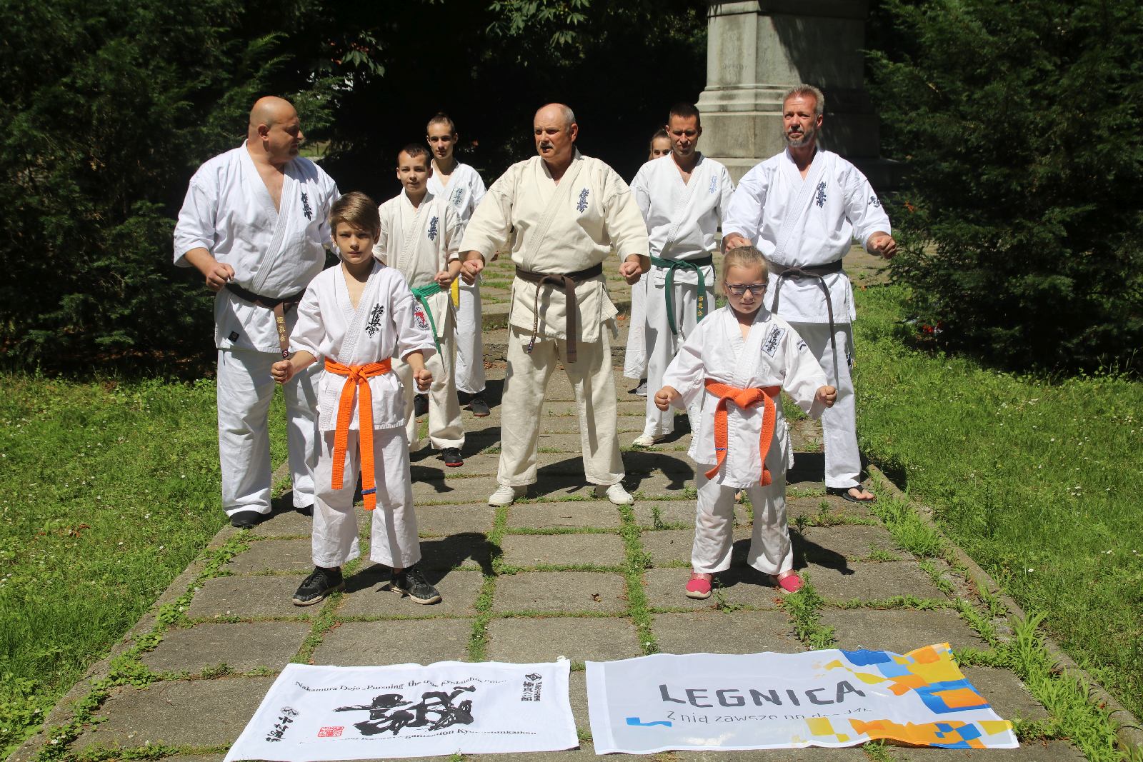 Sensei Ernest pompuje z Legnickim Klubem Karate Kyokushin