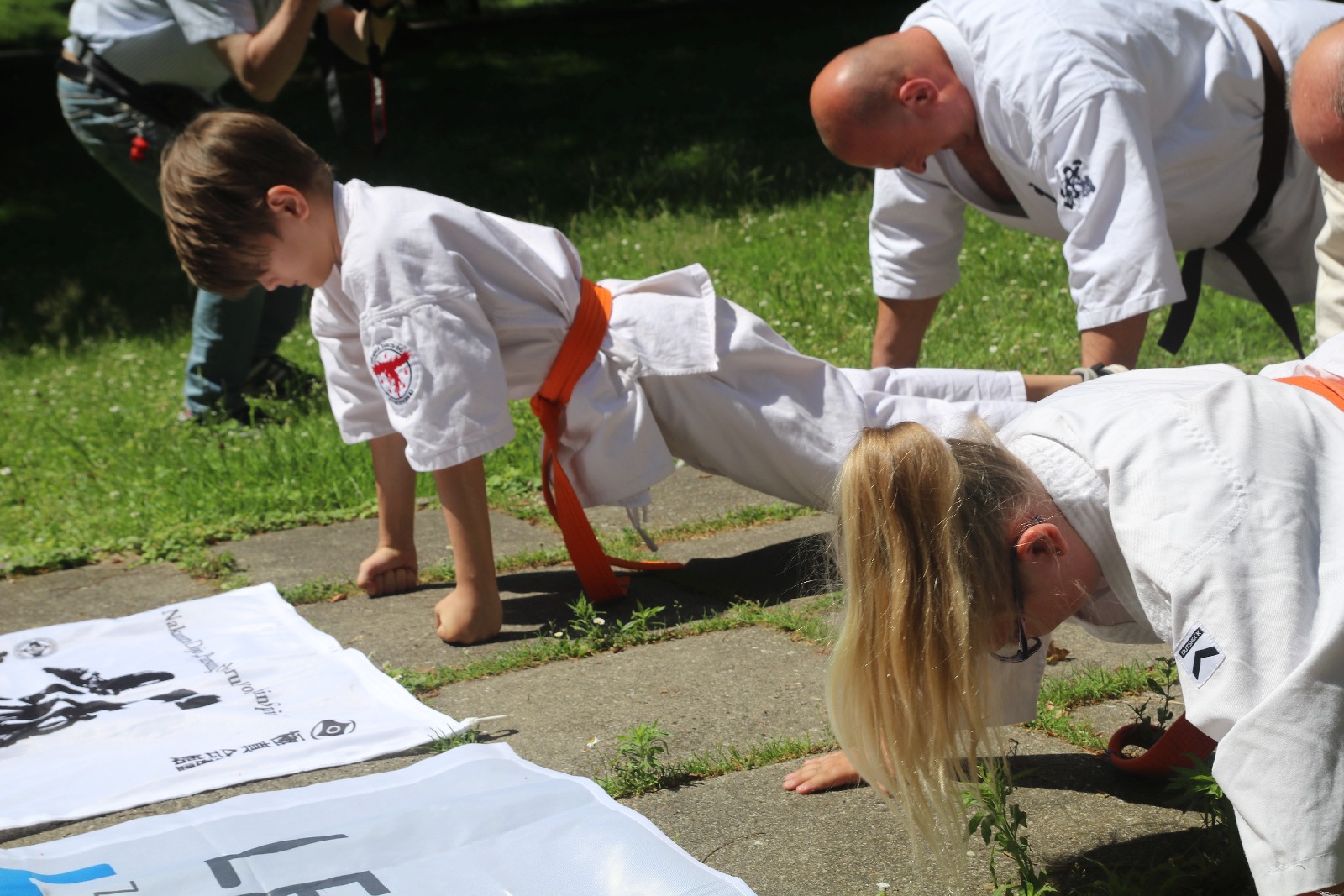 Sensei Ernest pompuje z Legnickim Klubem Karate Kyokushin