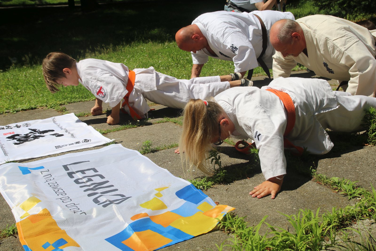 Sensei Ernest pompuje z Legnickim Klubem Karate Kyokushin
