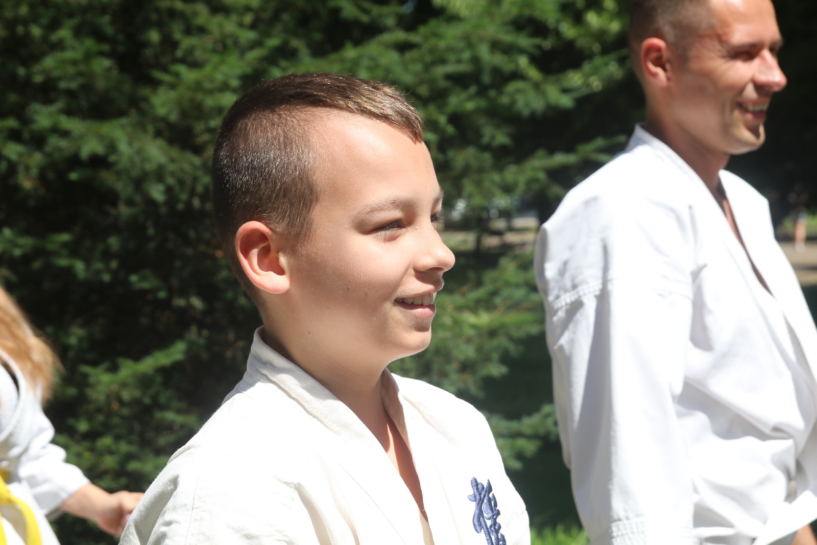 Sensei Ernest pompuje z Legnickim Klubem Karate Kyokushin