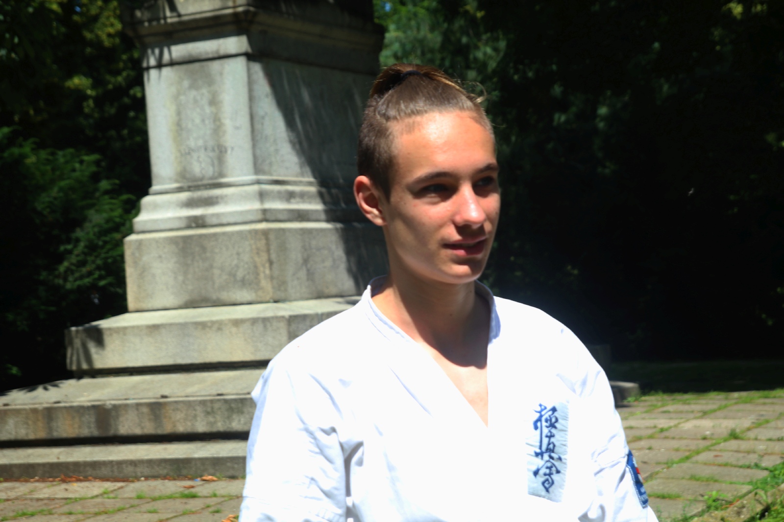 Sensei Ernest pompuje z Legnickim Klubem Karate Kyokushin