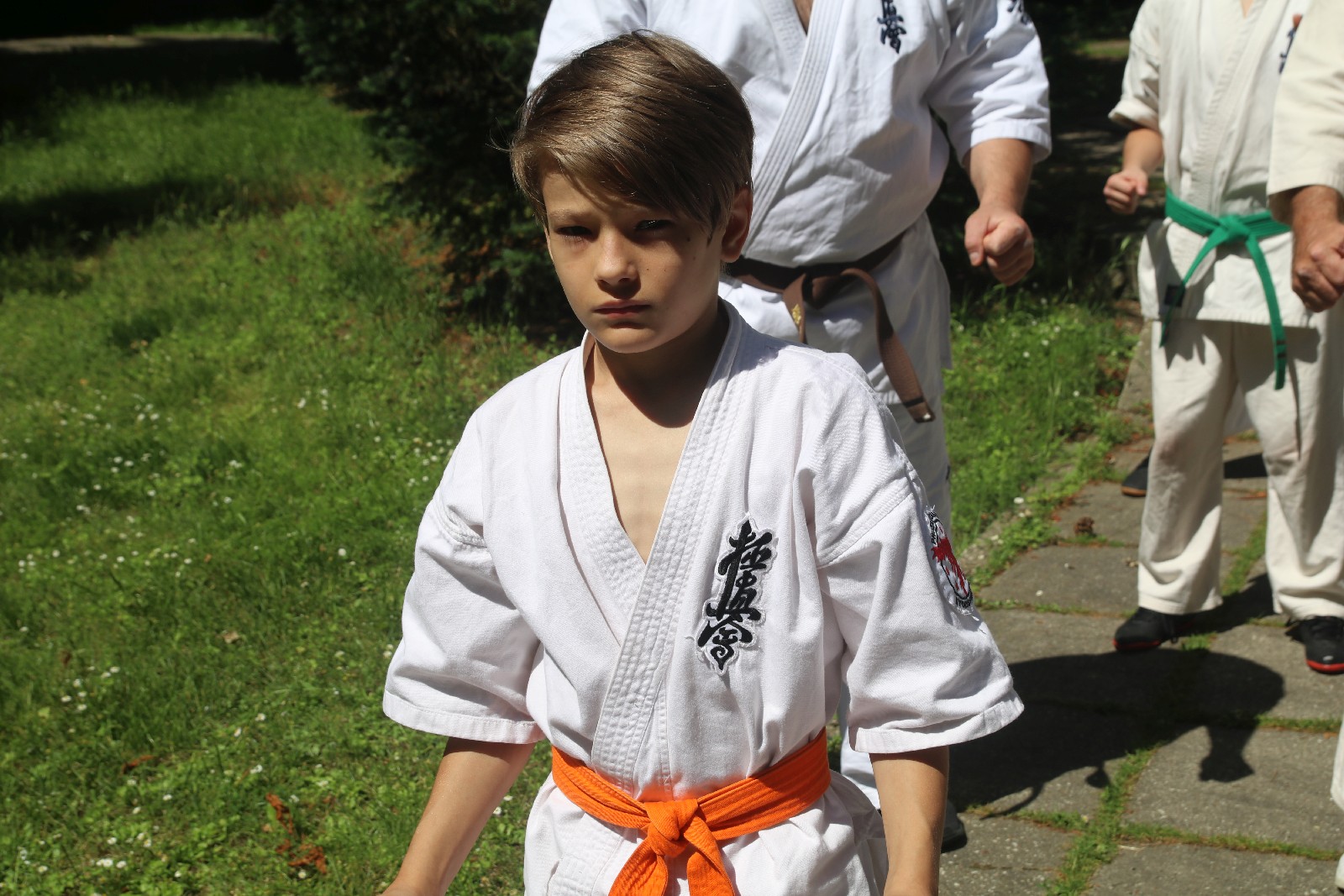 Sensei Ernest pompuje z Legnickim Klubem Karate Kyokushin