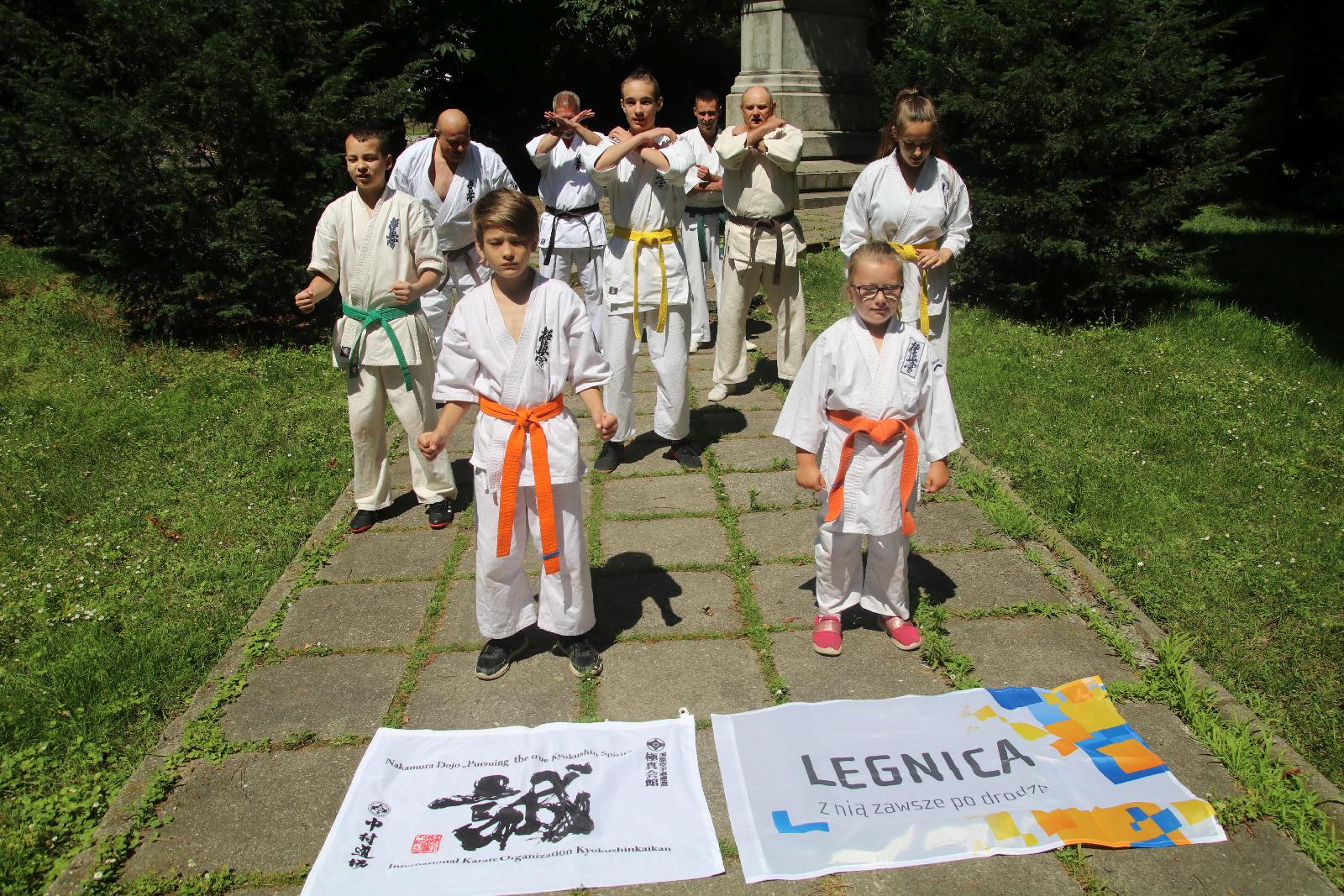 Sensei Ernest pompuje z Legnickim Klubem Karate Kyokushin