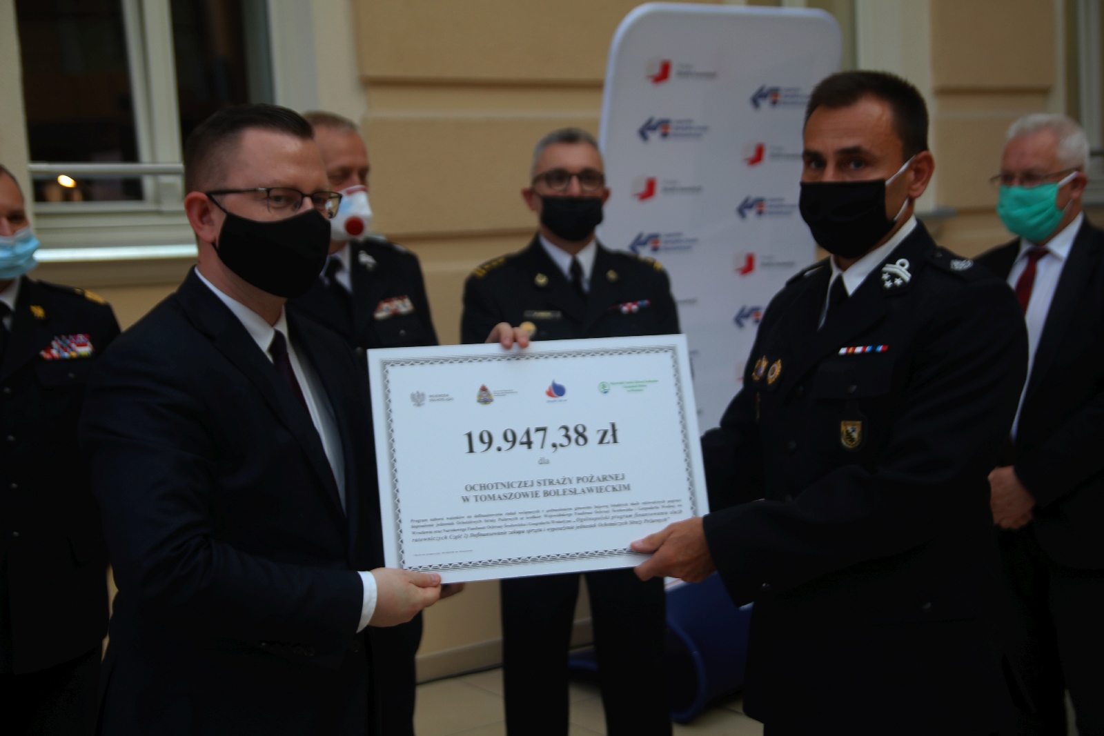 Wręczenie promes dla Ochotniczych Straży Pożarnych