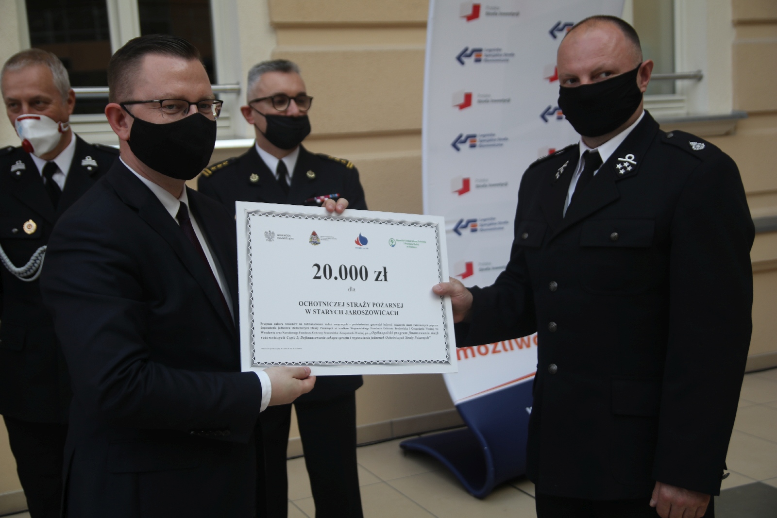 Wręczenie promes dla Ochotniczych Straży Pożarnych