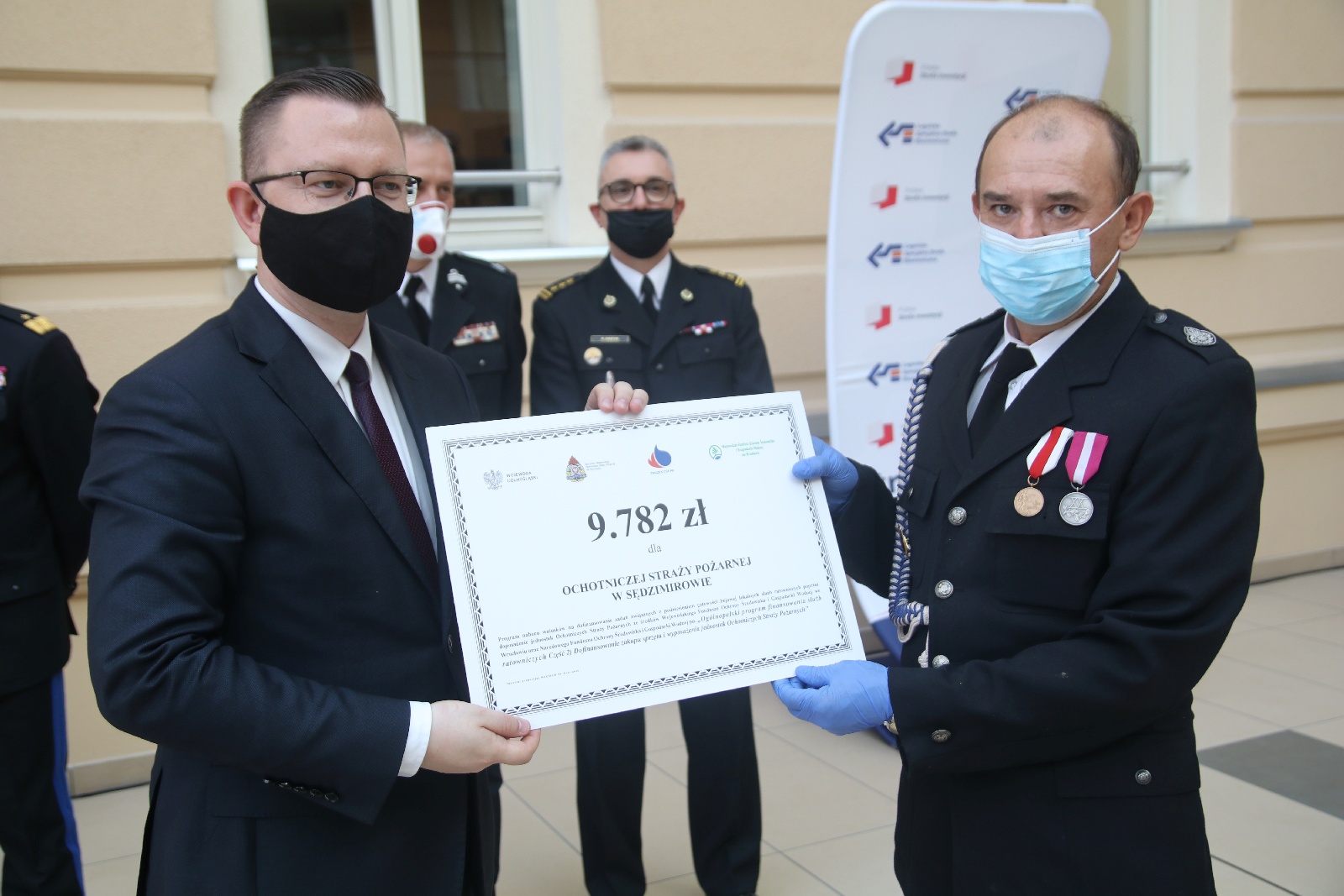 Wręczenie promes dla Ochotniczych Straży Pożarnych