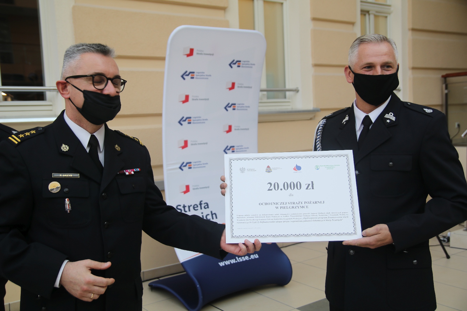 Wręczenie promes dla Ochotniczych Straży Pożarnych