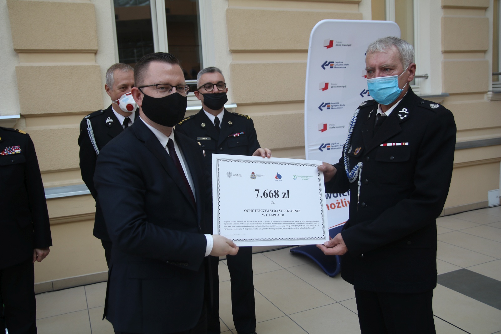 Wręczenie promes dla Ochotniczych Straży Pożarnych