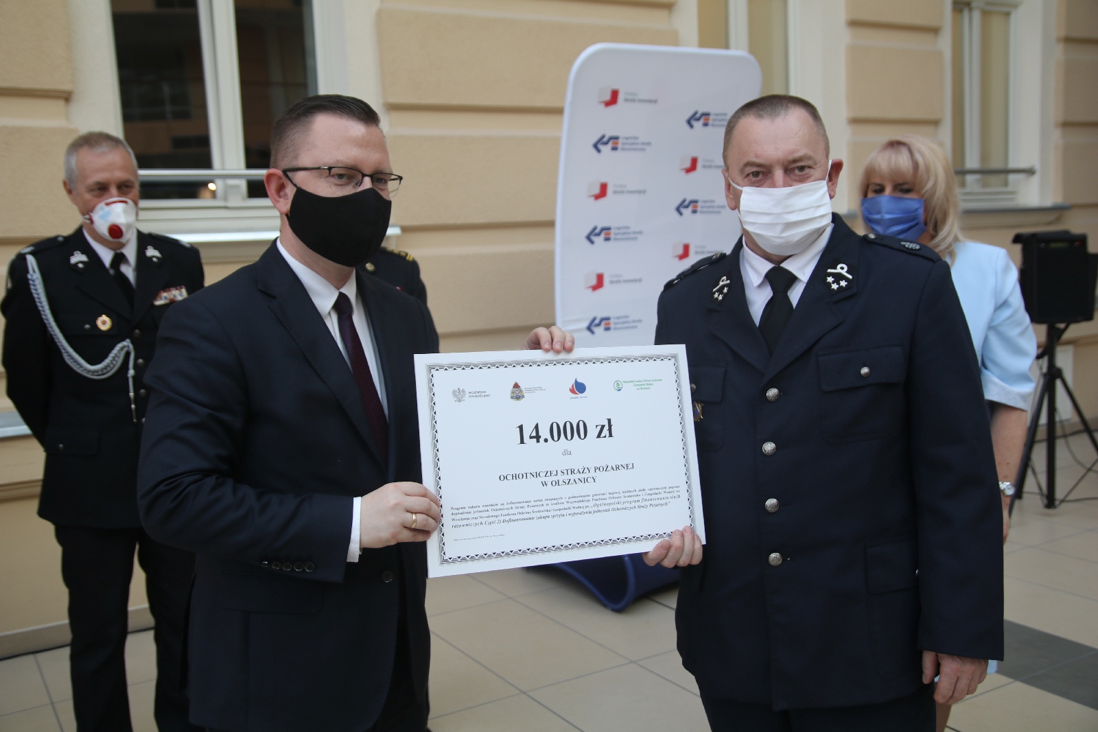 Wręczenie promes dla Ochotniczych Straży Pożarnych