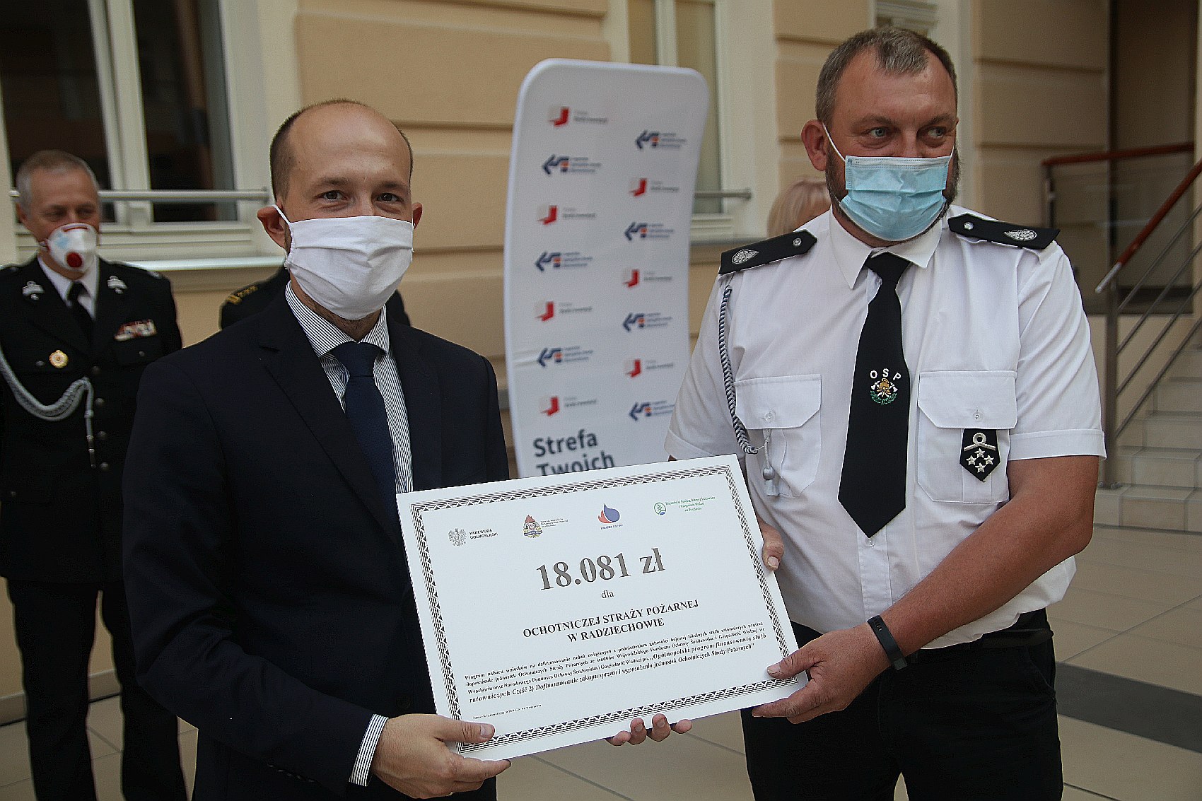 Wręczenie promes dla Ochotniczych Straży Pożarnych