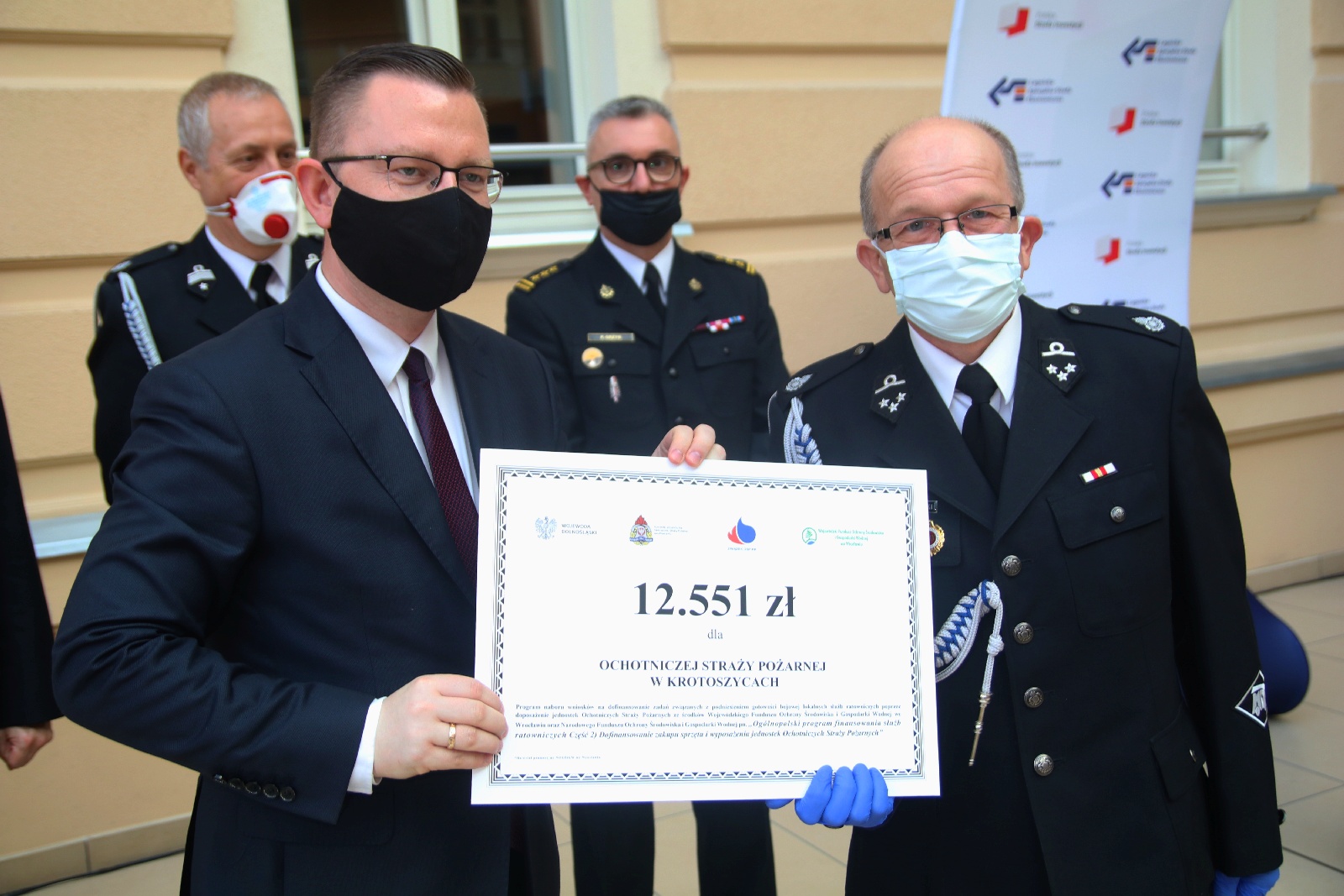 Wręczenie promes dla Ochotniczych Straży Pożarnych