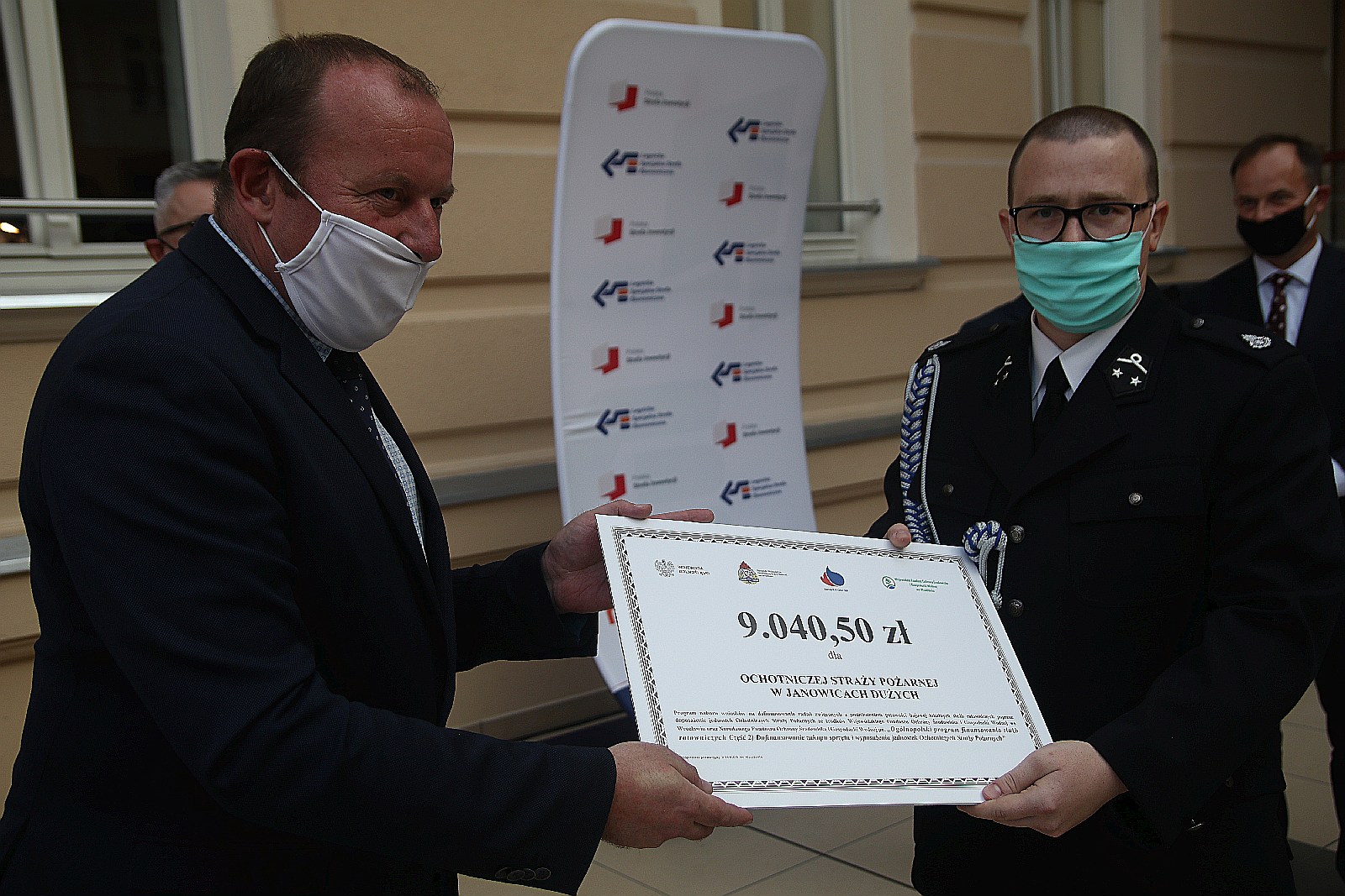 Wręczenie promes dla Ochotniczych Straży Pożarnych