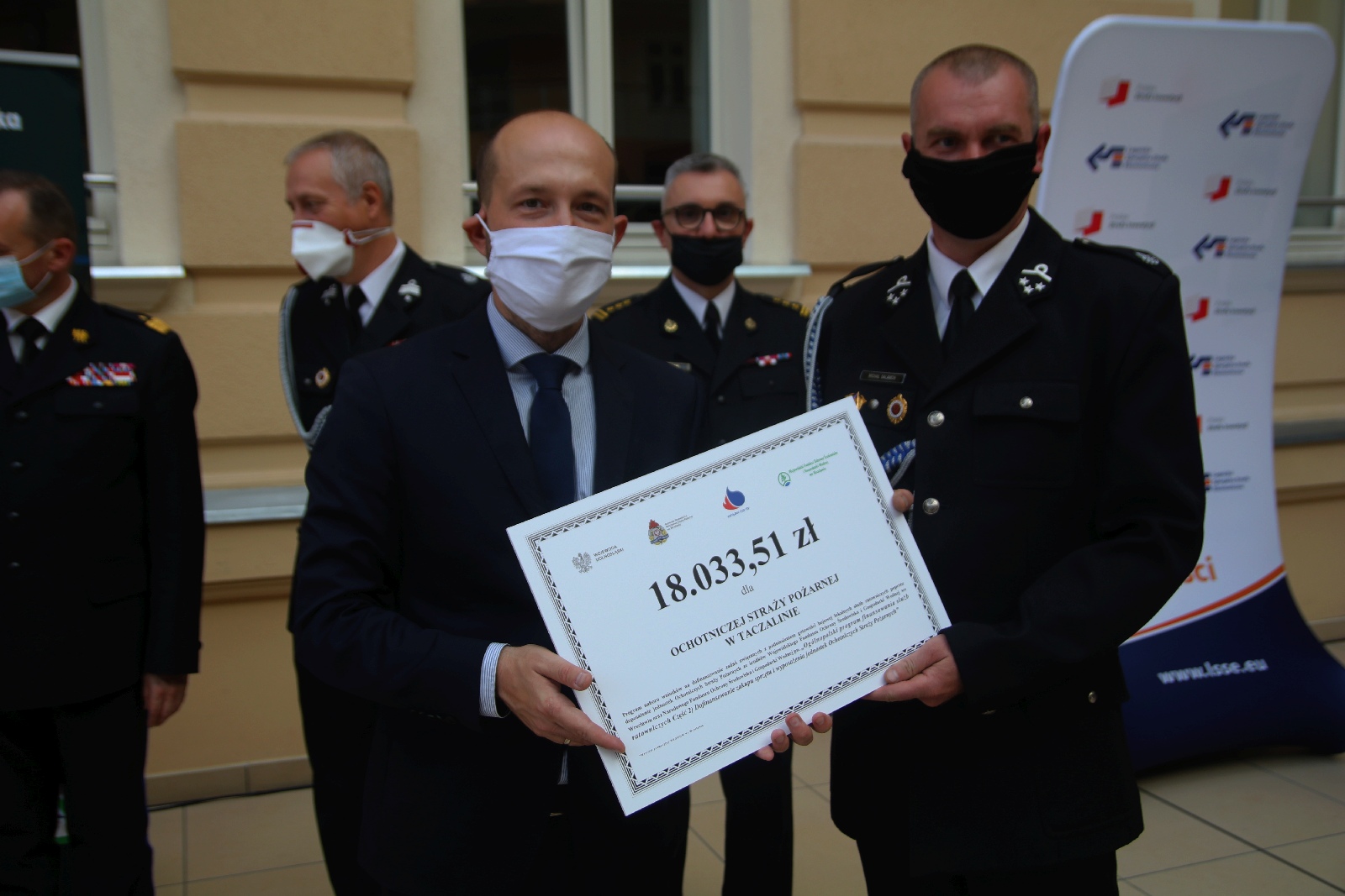 Wręczenie promes dla Ochotniczych Straży Pożarnych