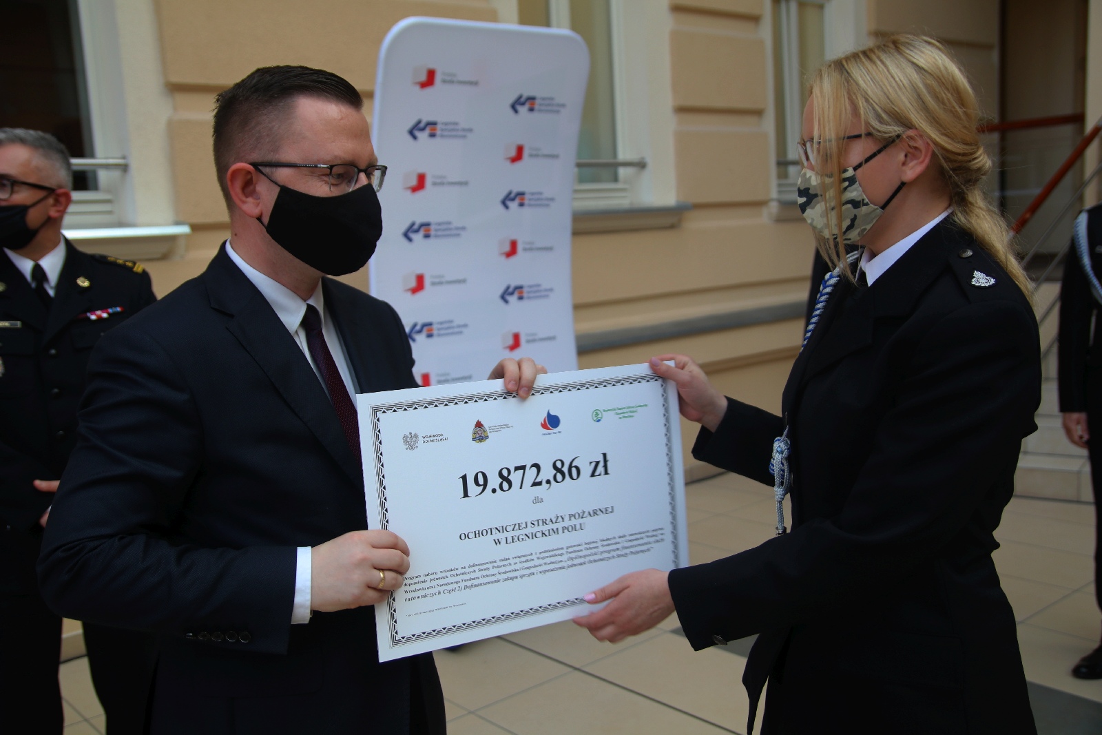 Wręczenie promes dla Ochotniczych Straży Pożarnych