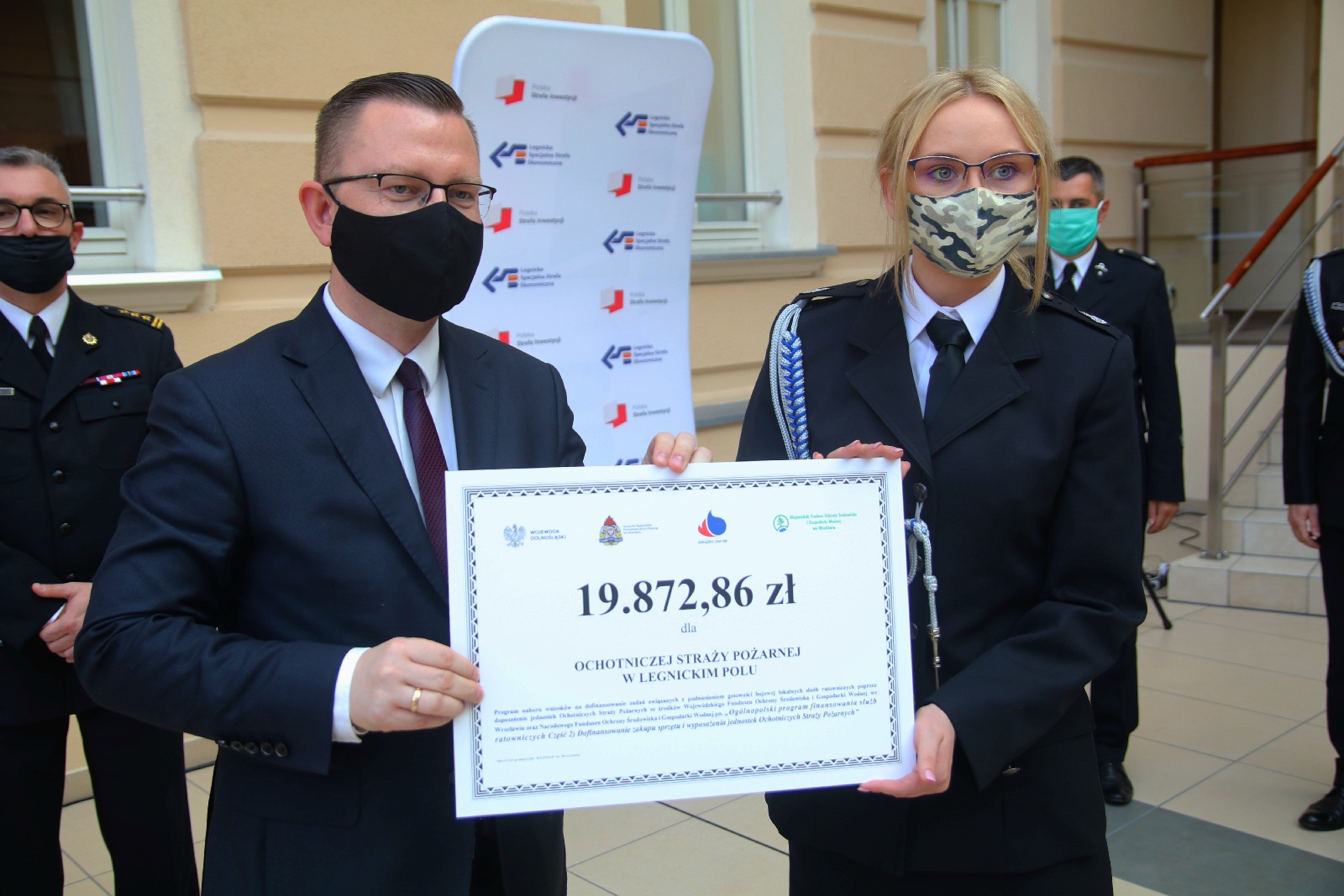 Wręczenie promes dla Ochotniczych Straży Pożarnych