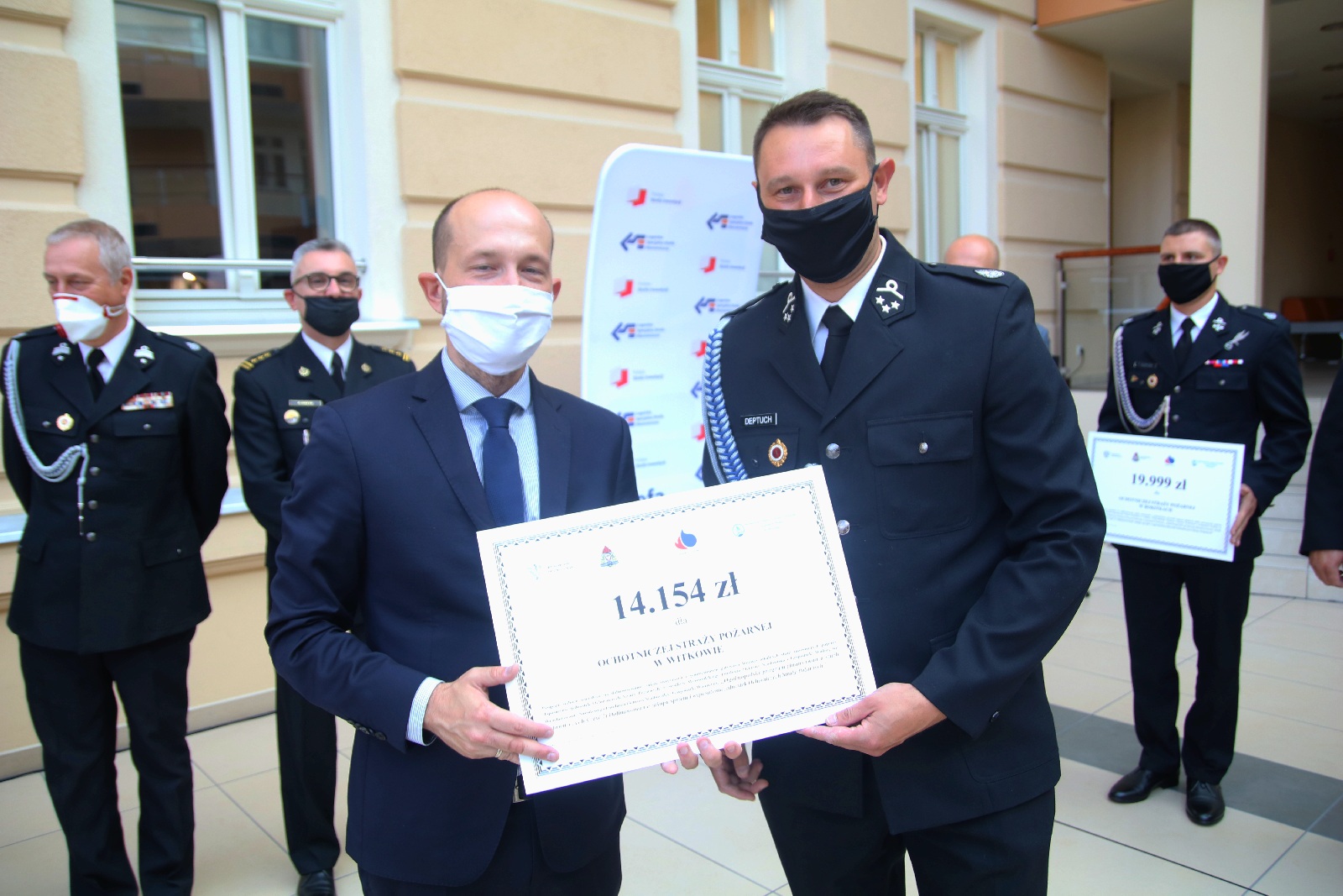 Wręczenie promes dla Ochotniczych Straży Pożarnych