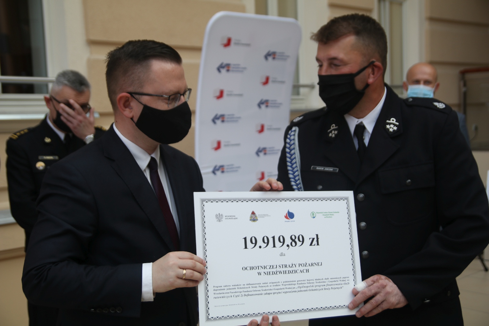 Wręczenie promes dla Ochotniczych Straży Pożarnych