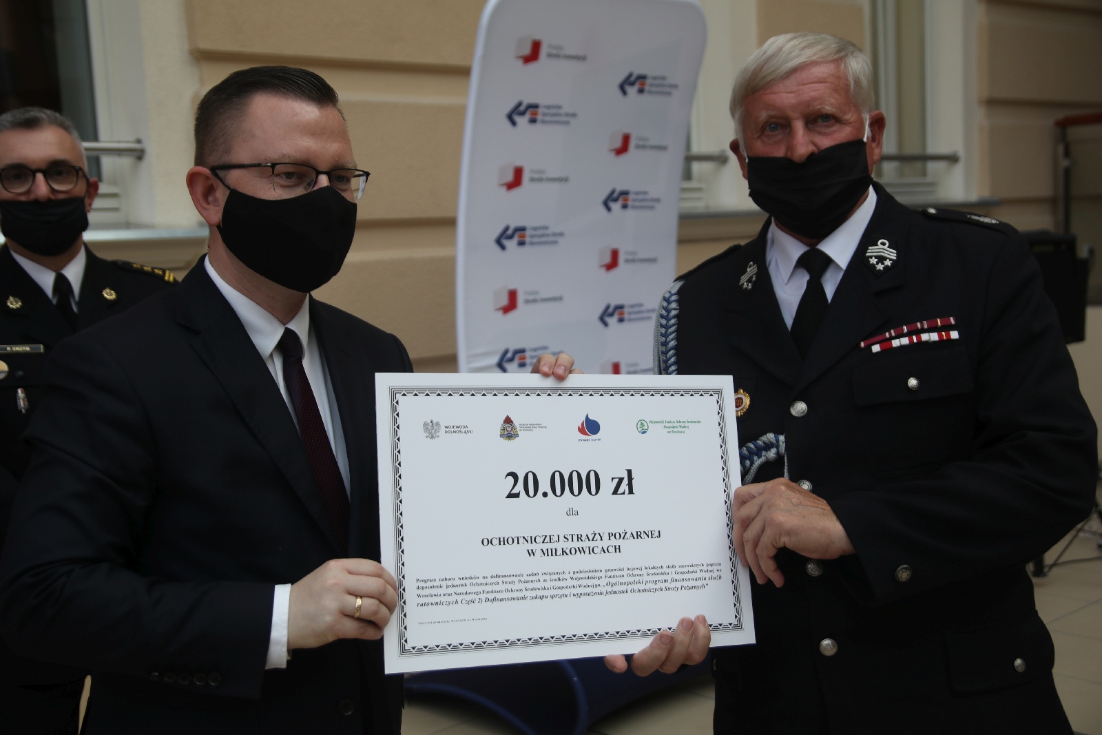 Wręczenie promes dla Ochotniczych Straży Pożarnych