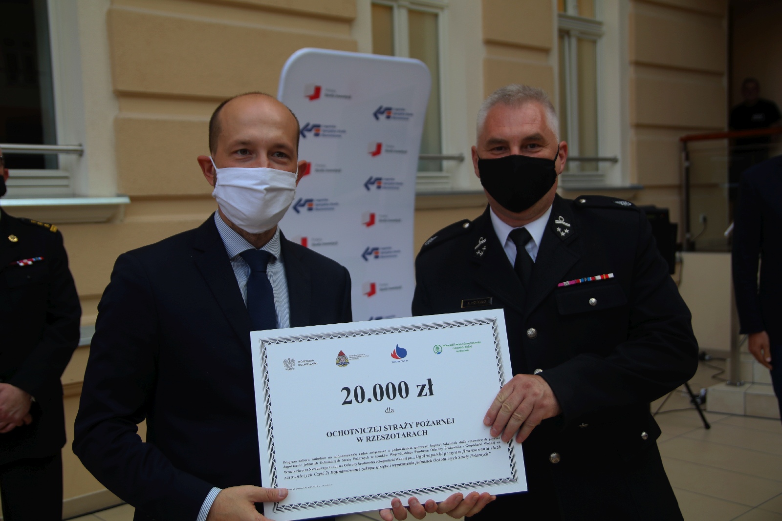 Wręczenie promes dla Ochotniczych Straży Pożarnych