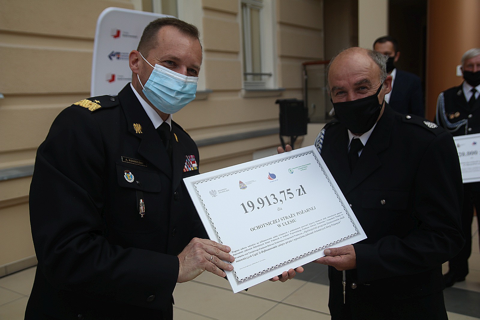 Wręczenie promes dla Ochotniczych Straży Pożarnych