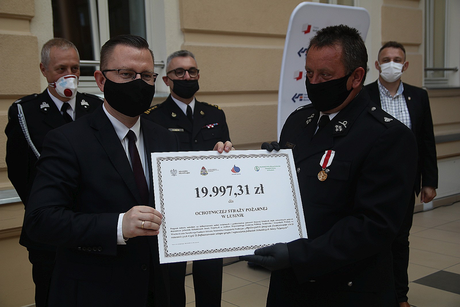 Wręczenie promes dla Ochotniczych Straży Pożarnych