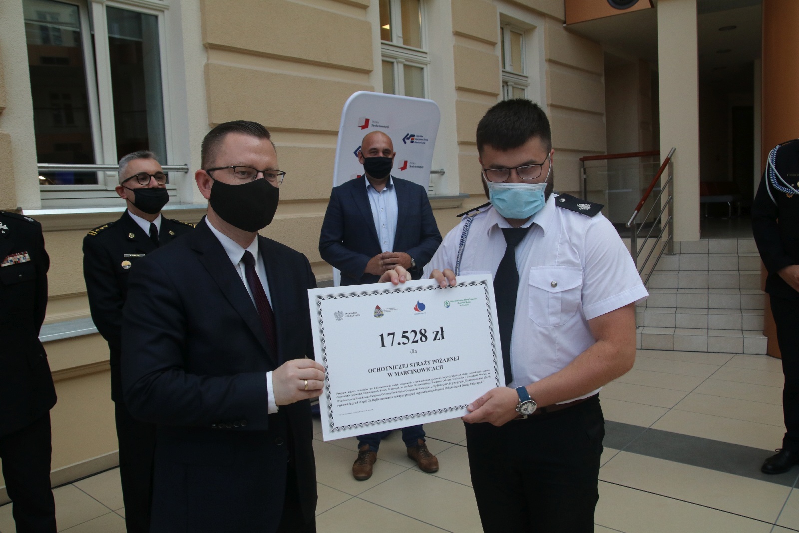 Wręczenie promes dla Ochotniczych Straży Pożarnych