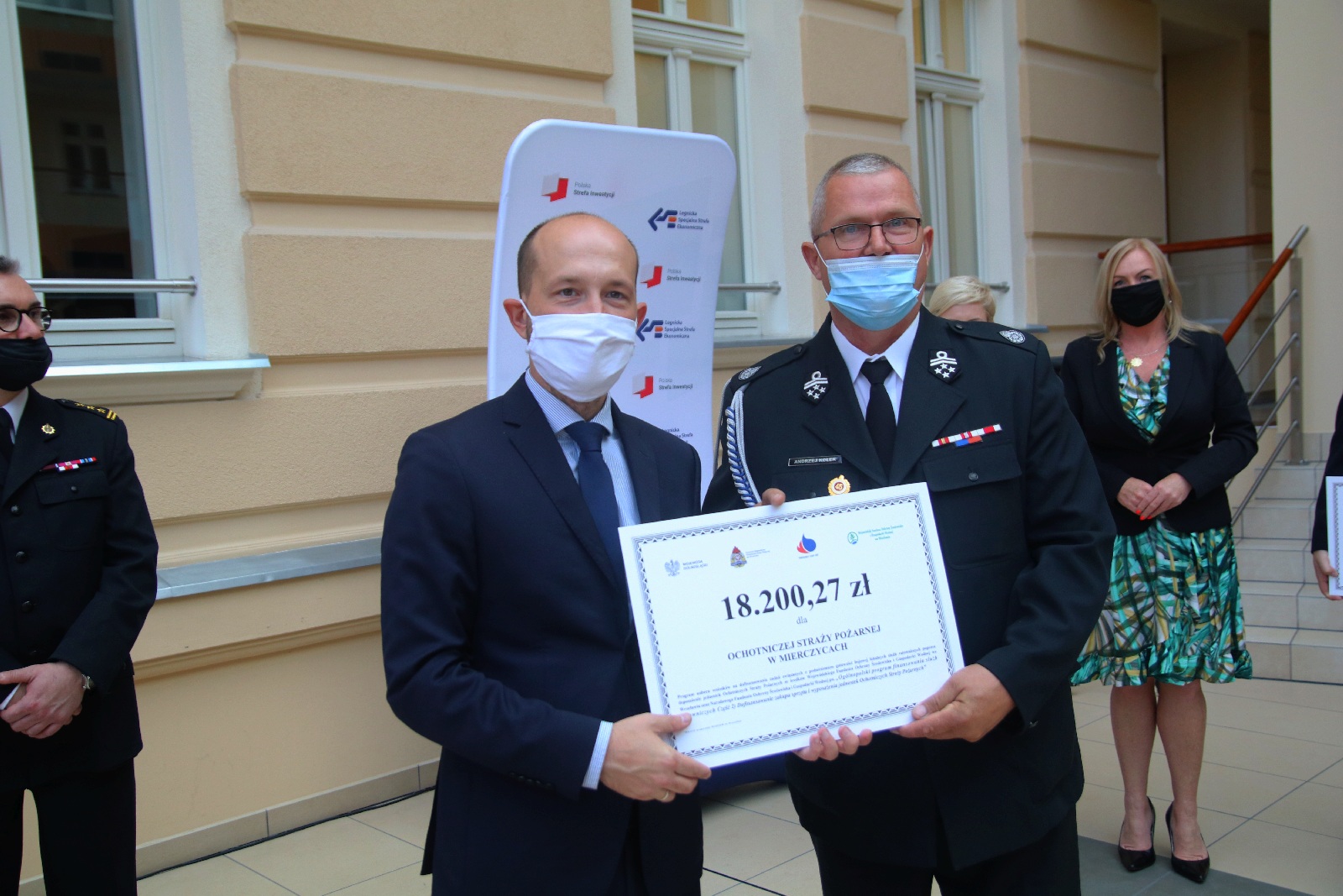 Wręczenie promes dla Ochotniczych Straży Pożarnych