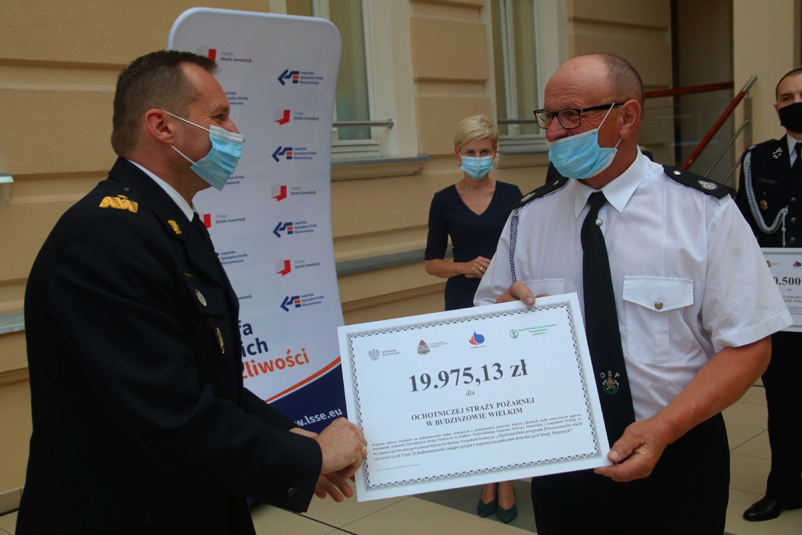 Wręczenie promes dla Ochotniczych Straży Pożarnych