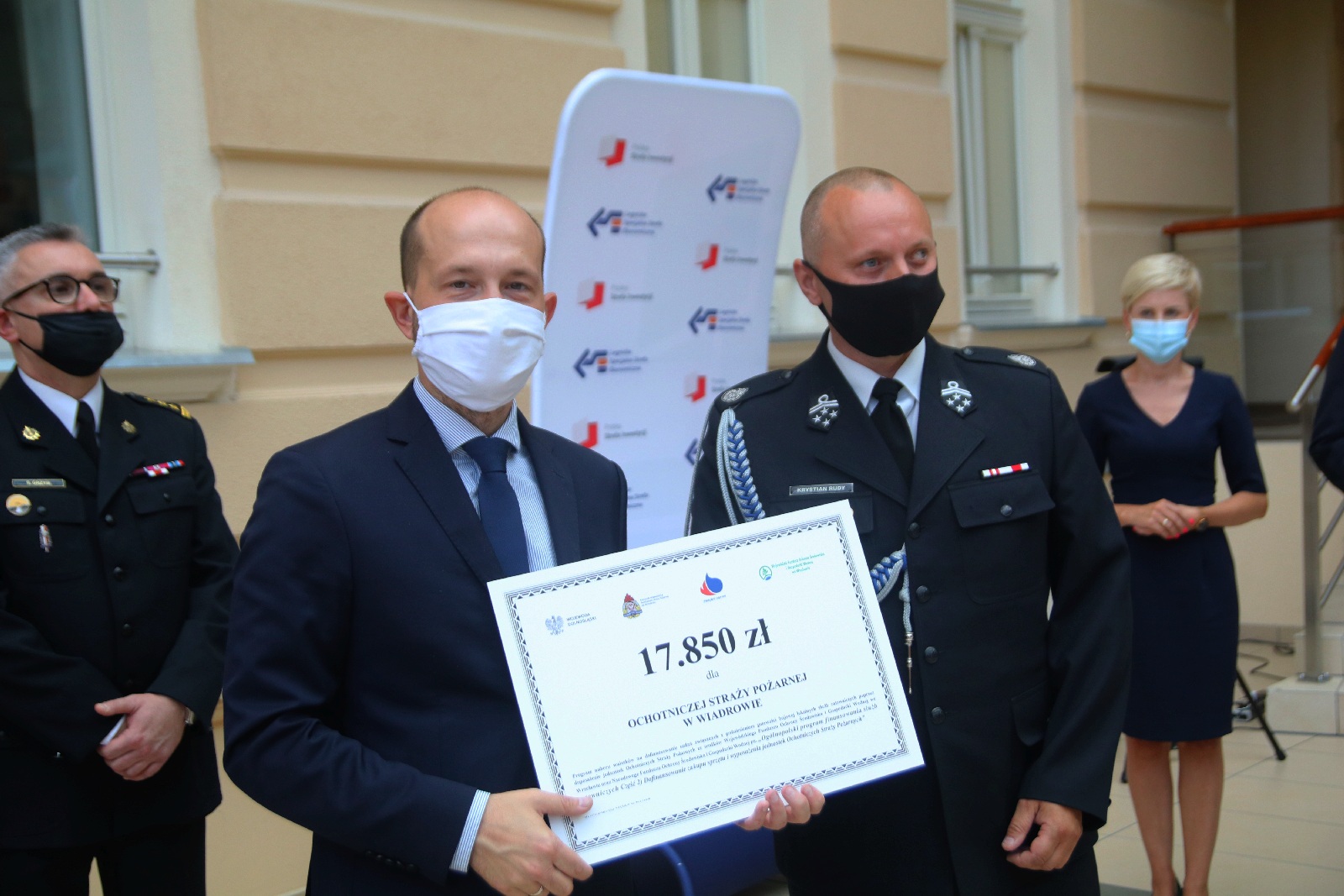 Wręczenie promes dla Ochotniczych Straży Pożarnych