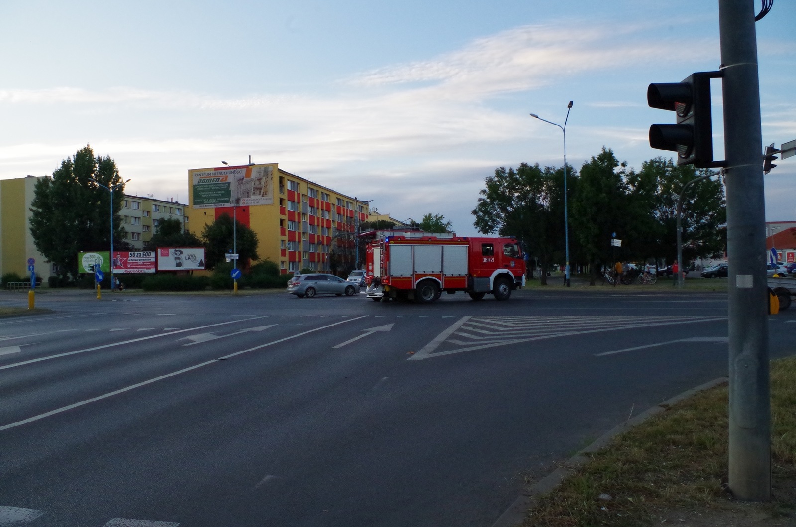 Wypadek na skrzyżowaniu ulic Rzeczypospolitej i Piłsudskiego